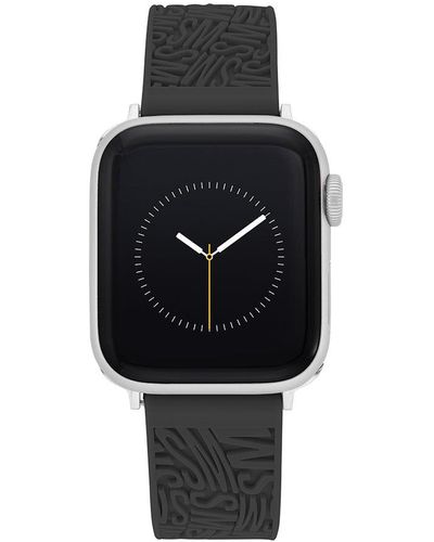 Steve Madden Apple Watch® Rubber Logo Band 38/40/41mm - Black