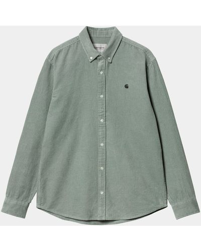 Carhartt Carhartt Wip L/S Madison Cord Shirt - Grün