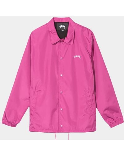 Stussy Cruize Coach Jacket - Pink