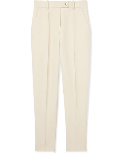 St. John Stretch Crepe Suiting Pant - White
