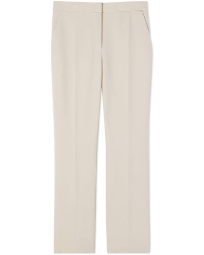 St. John Stretch Crepe Suiting Pant - White