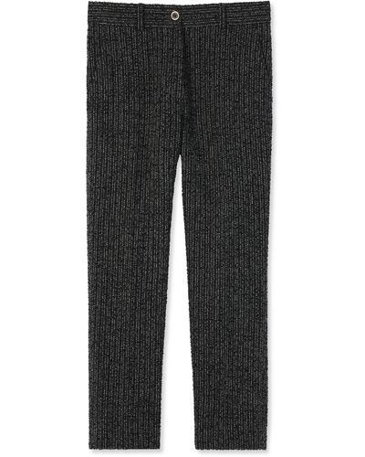 St. John Micro Pattern Pant - Black