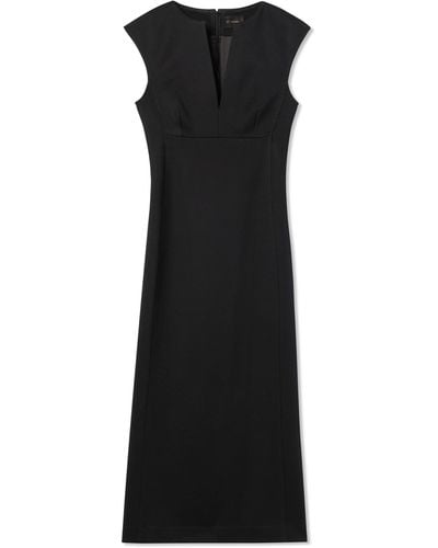 St. John Stretch Jersey Dress - Black