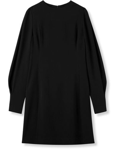 St. John Stretch Cady Dress - Black
