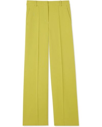 St. John Stretch Italian Knit Cady Pant - Yellow