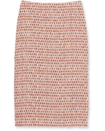St. John Multi Tweed Skirt - Pink