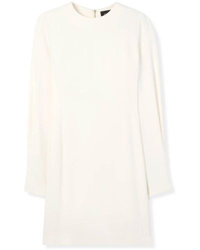 St. John Stretch Cady Dress - White