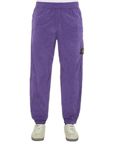 Stone Island Trousers Polyamide - Purple