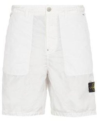 Stone Island Bermuda Shorts Polyester - White