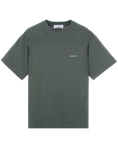 Stone Island Short Sleeve T-shirt Cotton - Green