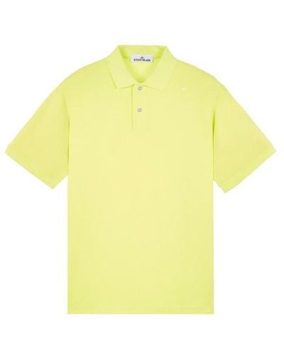 Stone Island Polo Shirt Cotton - Yellow