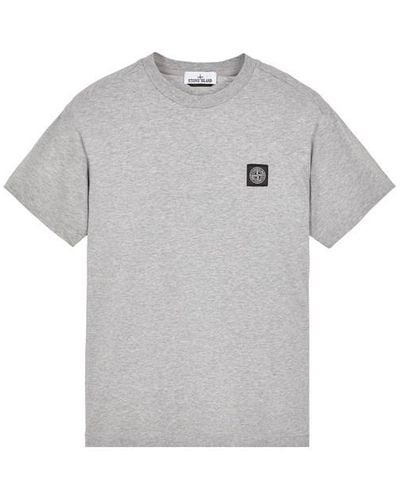 Stone Island Short Sleeve T-shirt Cotton - Grey