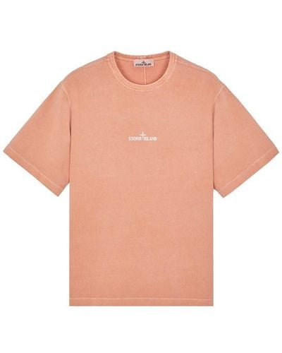 Stone Island T-shirt a maniche corte cotone - Rosa