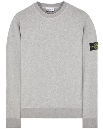 Stone Island Sweatshirt coton - Gris