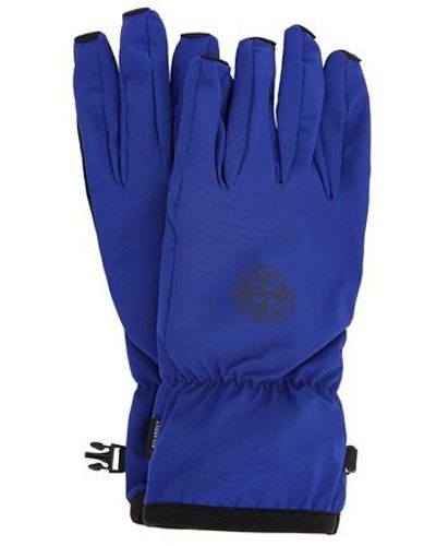 Stone Island Handschuhe polyester, elastan - Blau