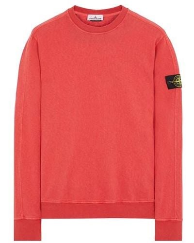 Stone Island Sweatshirt baumwolle - Rot