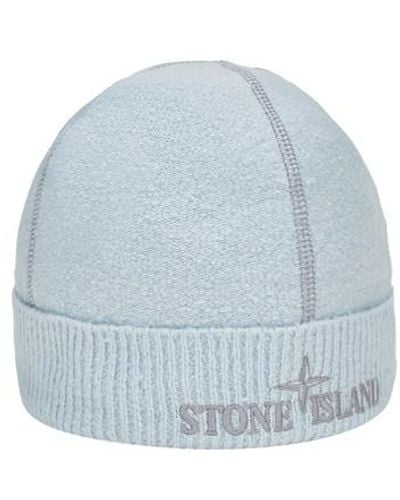 Stone Island Chapeau coton, polyamide, Élasthanne - Bleu