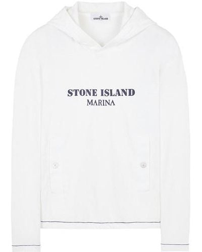 Stone Island Sweatshirt Cotton - White