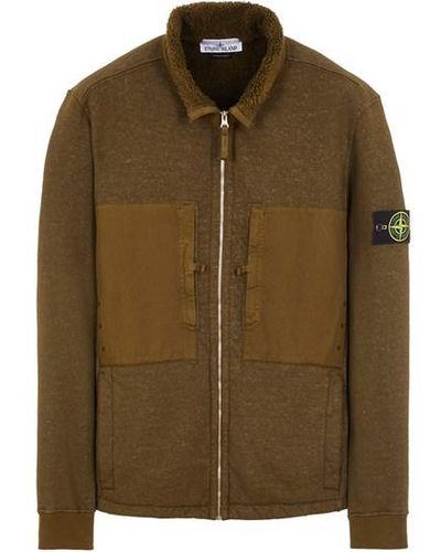 Stone Island Sweatshirt Cotton, Polyester - Green