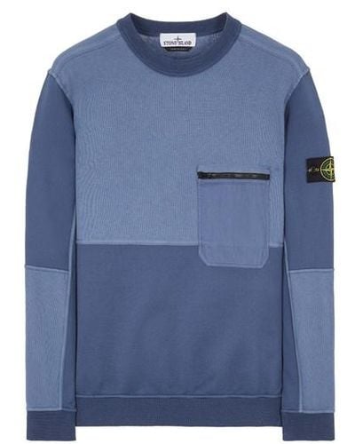 Stone Island Sweatshirt baumwolle - Blau