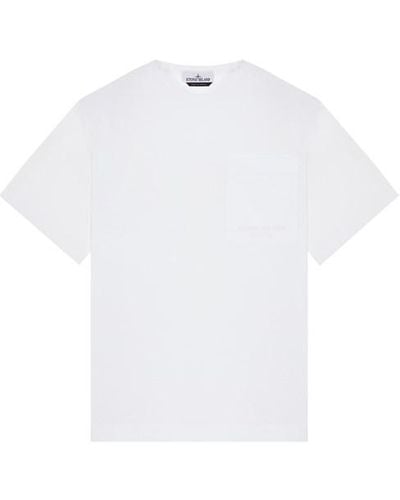 Stone Island T-shirt a maniche corte cotone - Bianco