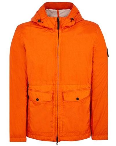 Stone Island Lightweight Jacket Polyamide, Polyurethane Coated - Orange