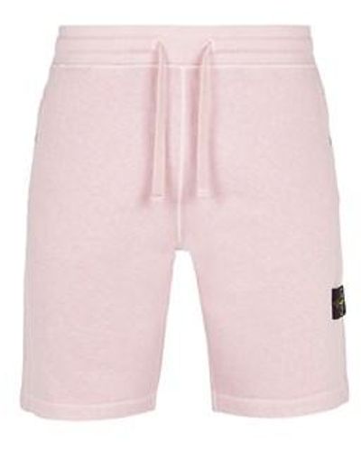 Stone Island Fleece Bermuda Shorts Cotton - Pink