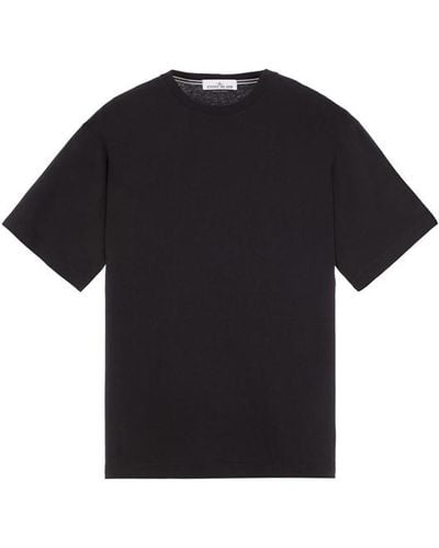 Stone Island T-shirt manches courtes coton - Noir