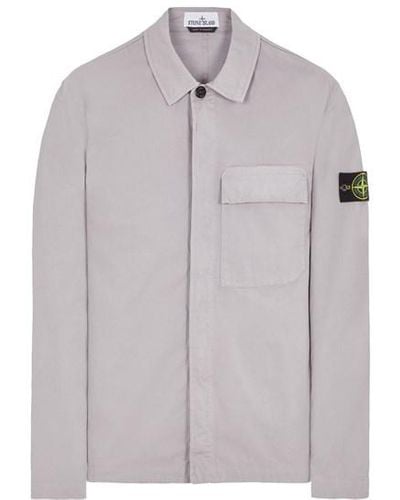 Stone Island Shirts Cotton, Elastane - Grey