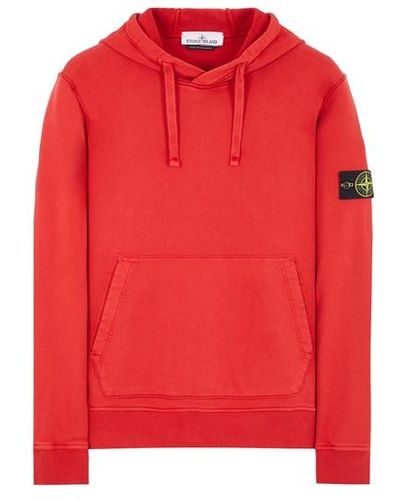 Stone Island Sweatshirt coton - Rouge