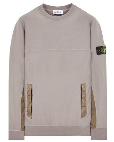 Stone Island Sweatshirt Cotton - Gray