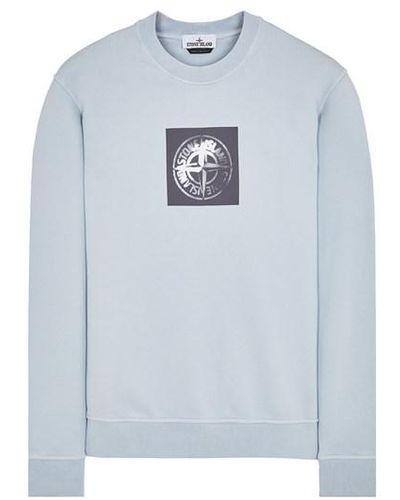 Stone Island Sweatshirt Cotton - Blue