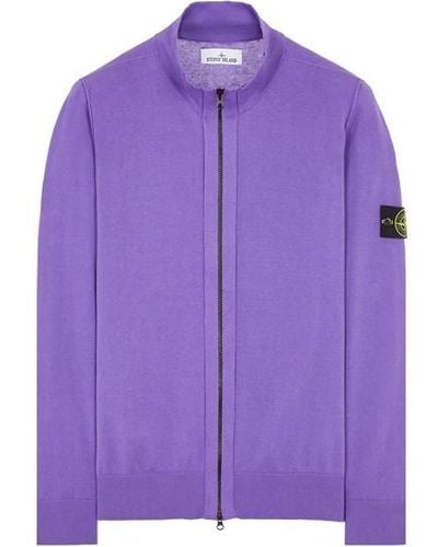 Stone Island Sweater Cotton - Purple