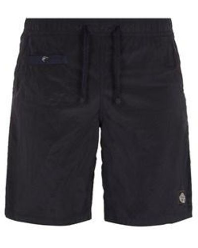 Stone Island Short de bain polyamide - Bleu