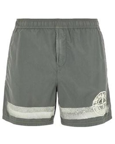 Stone Island Beach Shorts Polyamide - Grey