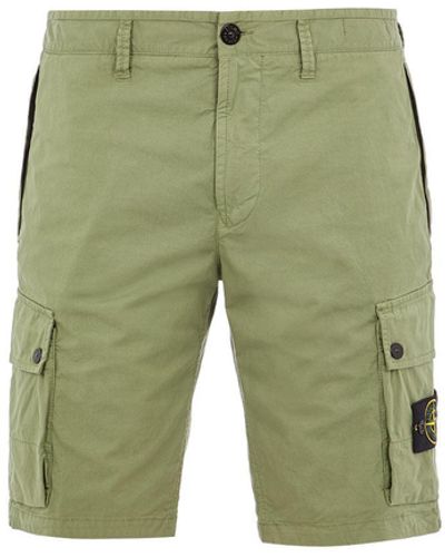 Stone Island Bermuda Shorts Cotton - Green