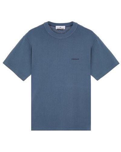 Stone Island T-shirt a maniche corte cotone - Blu