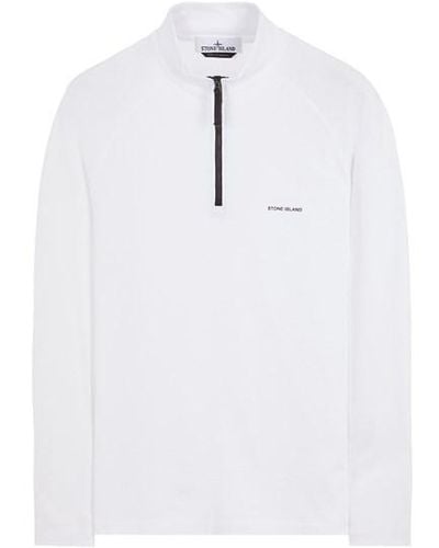 Stone Island Long Sleeve T-shirt Cotton - White