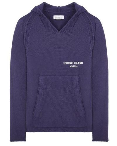 Stone Island Sweater Cotton - Blue