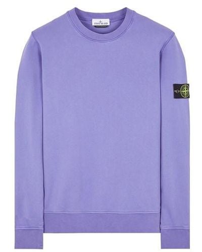 Stone Island Sweatshirt Cotton - Purple