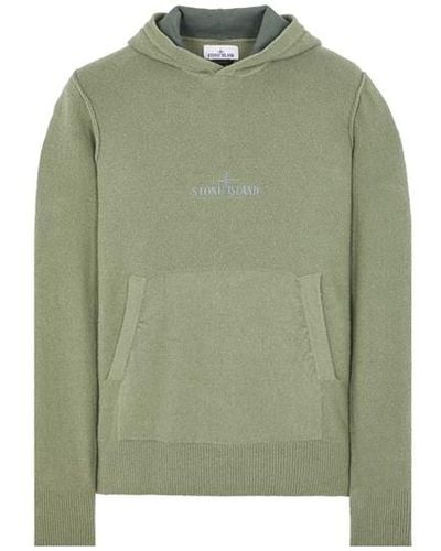 Stone Island Sweater Cotton, Polyamide, Elastane - Green