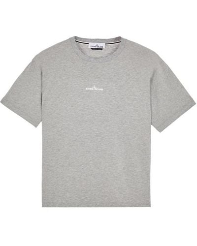 Stone Island T-shirt manches courtes coton - Gris