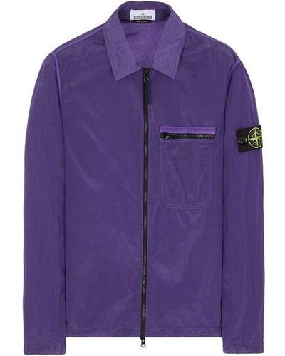 Stone Island Shirts Polyamide - Purple