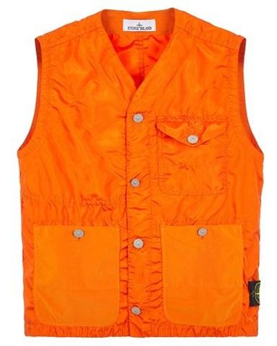 Stone Island Waistcoat Polyester - Orange