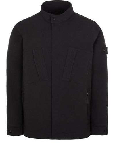 Stone Island Ghost Gabardine Jacket - Men's - Cotton/wool in Black for Men  | Lyst
