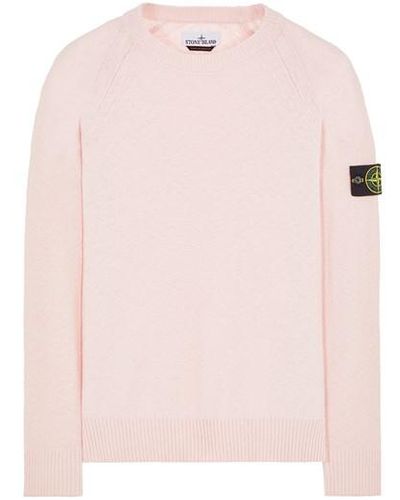 Stone Island Sweater baumwolle, polyamid - Pink