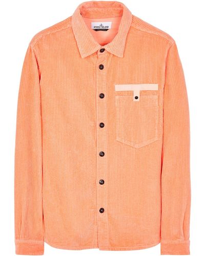 Stone Island Over shirt baumwolle - Orange