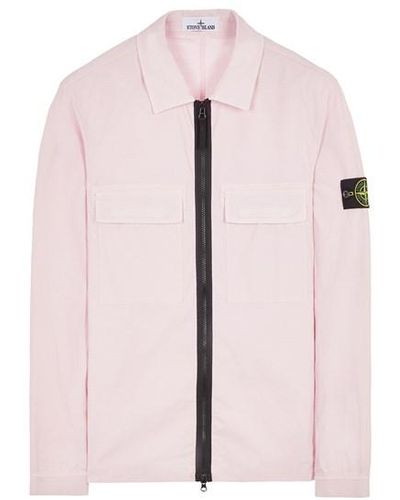 Stone Island Shirts Cotton, Elastane - Pink