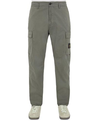 Stone Island Pants Cotton, Elastane - Gray