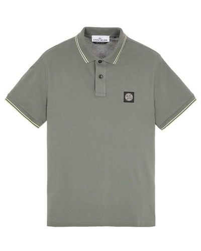 Stone Island Polo Shirt Cotton, Elastane - Green